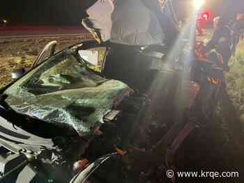 Crash involving car, tractor leaves 2 injured in Valencia County