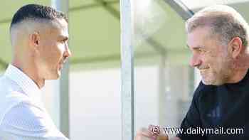 Cristiano Ronaldo breaks off from holiday to meet his new Al-Nassr boss Ange Postecoglou after World Cup heartbreak