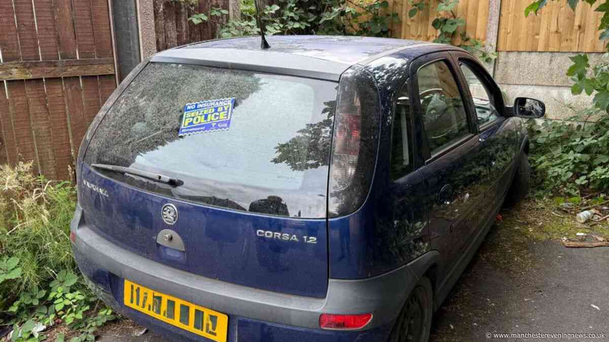 Police in Wigan recover car after vehicle 'driven erratically during the night'