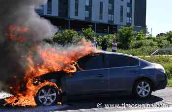 Vehicle fire slows traffic on I-90 in Albany