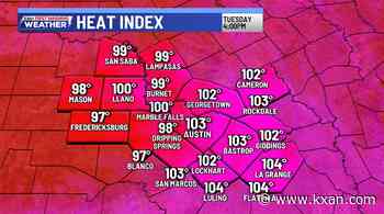 Hot temps and heat indices continue to tick up