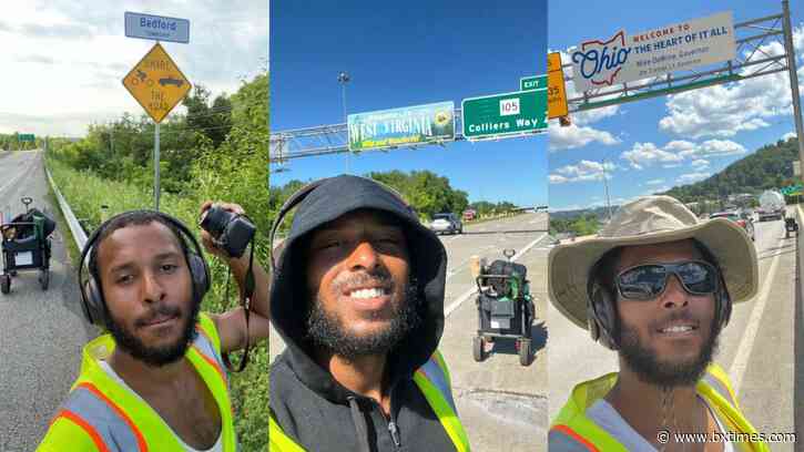 ‘Be more free, be more adventurous’: Meet Chantz Rivera, the man walking from the Bronx to San Francisco