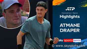 Draper left in tears during defeat to Atmane