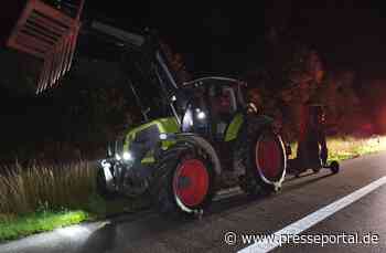 POL-HRO: Alkoholisierter Traktorfahrer auf der BAB 19 unterwegs