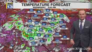 Record heat continues this week with isolated storm chances
