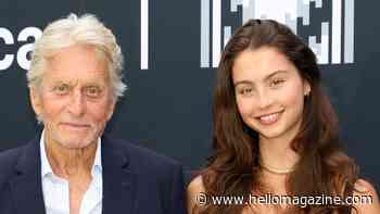 Michael Douglas and daughter Carys hold hands in sweet red carpet moment