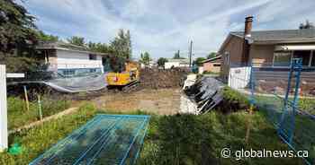 Edmonton homeowners frustrated as their properties erode into infill excavations