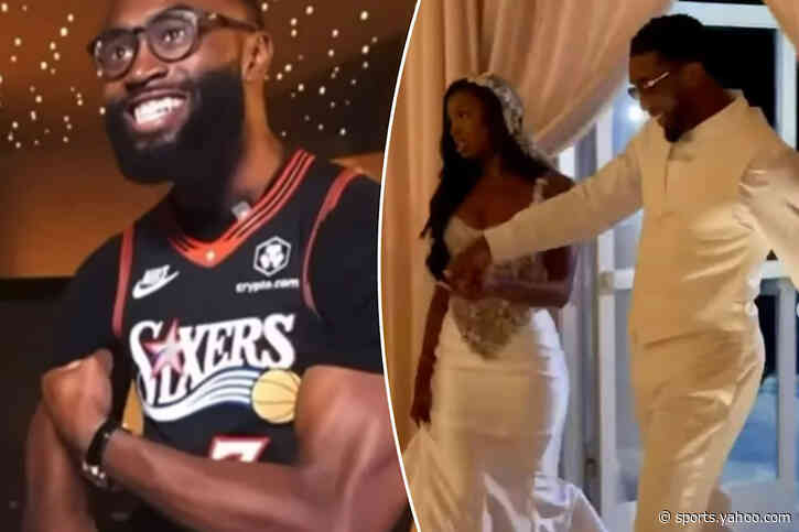 Jaylen Brown asking fans for romantic setups after Donovan Mitchell-Coco Jones wedding: ‘Put em in the comments’