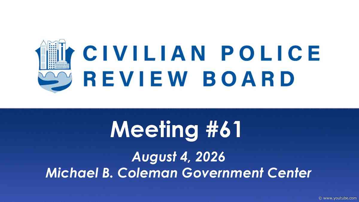 Columbus Civilian Police Review Board Meeting #61.