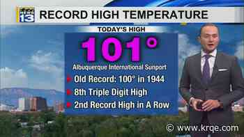 More record heat possible Wednesday afternoon in New Mexico