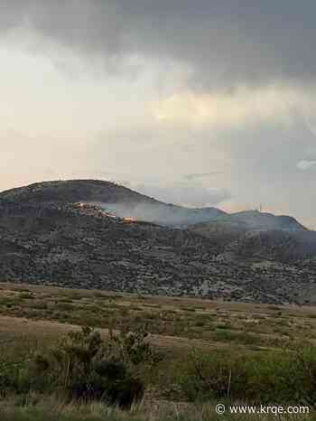 Fire burns on M Mountain in Socorro County