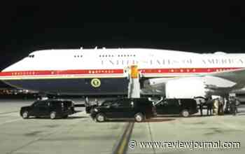 Trump lands in Las Vegas before event at Red Rock Resort