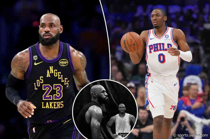 LeBron James gives glimpse of 76ers future with Tyrese Maxey workout
