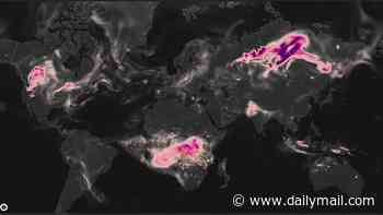 How bad are the wildfire emissions in your area? Interactive map reveals just how polluted the air is - as major fires continue to rage across Europe and North America