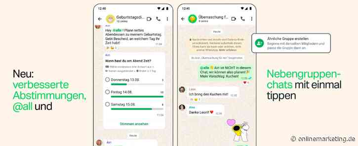 3 neue Kern-Features für WhatsApps Gruppen-Chats: Endlich @alle informieren