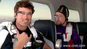 Google Demos Google Glass in 2012 by Jumping Out of a Plane | CNET Archives