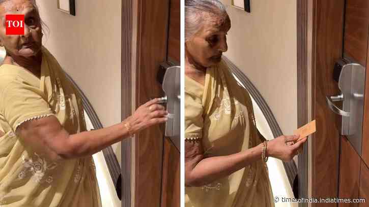 Grandmother Learns Hotel Key Card: Viral Instagram clip melts hearts; users recall their own grandparents