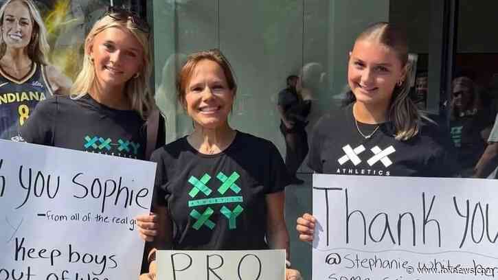 NCAA softball player reveals alleged encounter with pro-trans counterprotesters at Sophie Cunningham rally