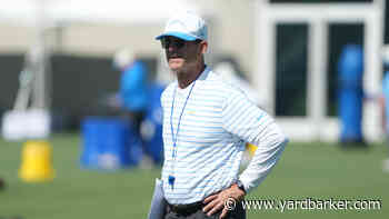 Watch: Jim Harbaugh surprisingly joins Chargers for on-field drills