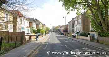Busy South London road closed and traffic queuing due to fire