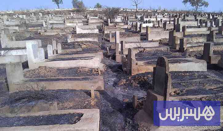 حريق يلتهم مقبرة الشهداء بوادي زم