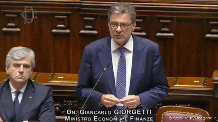 “Più soldi per la difesa? È impopolare, ma dal dovere non si diserta”: le parole di Giorgetti in Parlamento
