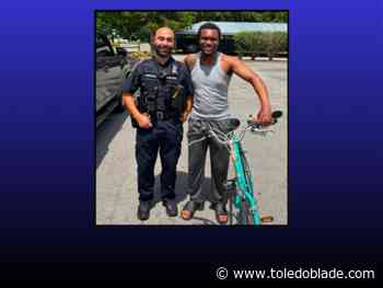 Officer helps replace Kroger worker’s bike, gets him back to work