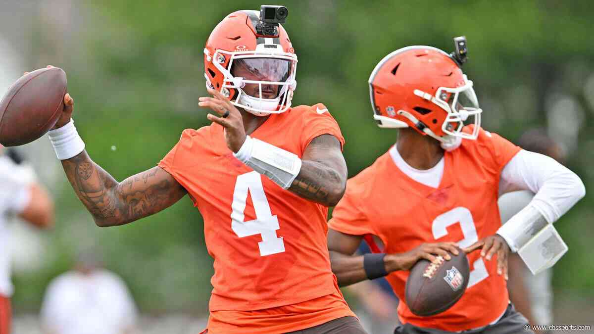 Browns' HC reveals plan for naming starter as QB battle continues between Deshaun Watson, Shedeur Sanders