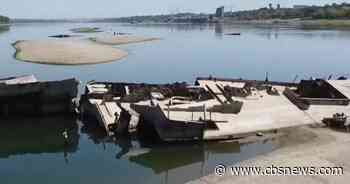 History washes ashore as Danube River dries up from drought