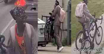 Winnipeg police share images of person of interest in charity cyclists’ bikes theft