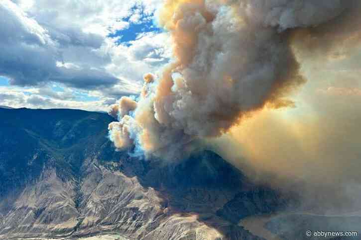 Six major out-of-control wildfires burn in Cariboo on Wednesday