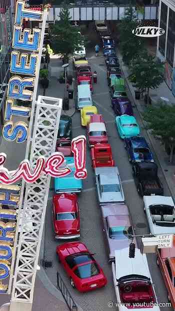 Classic cars roll through downtown Louisville ahead of 57th Street Rod Nationals