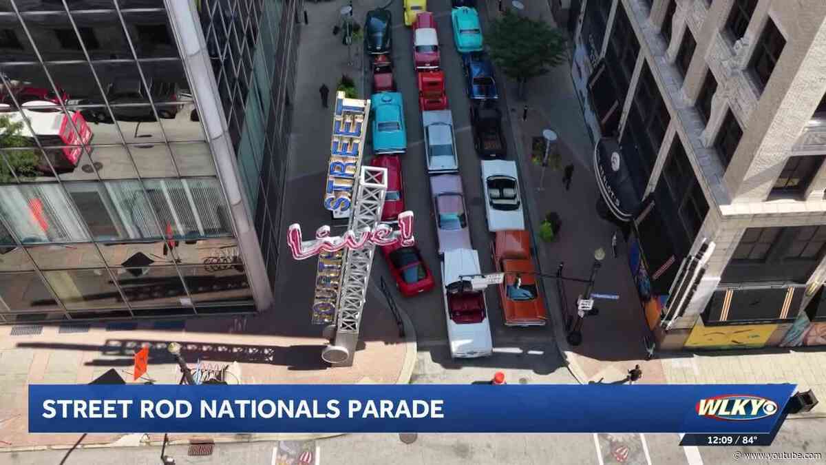 Street Rods National parade rolls through downtown Louisville ahead of event