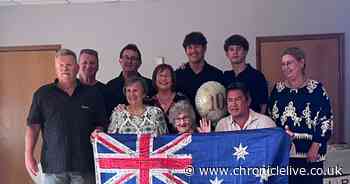 Great-great-gran celebrates 100th birthday with party attended by 100 guests including some from Australia