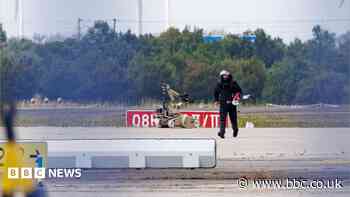Drone carrying explosives found at German airport, police say