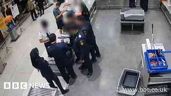 Moment pilot caught with 70,000 ecstasy pills at Indonesian airport