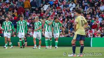 Arsenal vs Real Betis - pre-season friendly LIVE: Spanish side restore two-goal lead