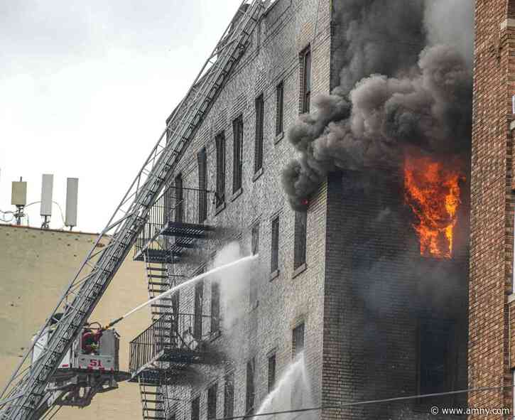 BRONX EXPLOSION: At least 11 people injured as fire consumes apartment building