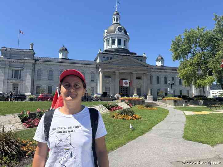 Woman walking from Toronto to Ottawa calls for extension of disaster-related work permits