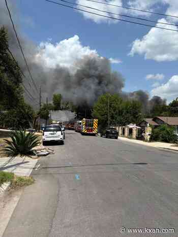 Austin firefighters battle house fire on Bennett Avenue in east Austin