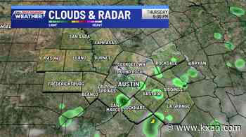 Still very hot outside but a spotty shower may appear
