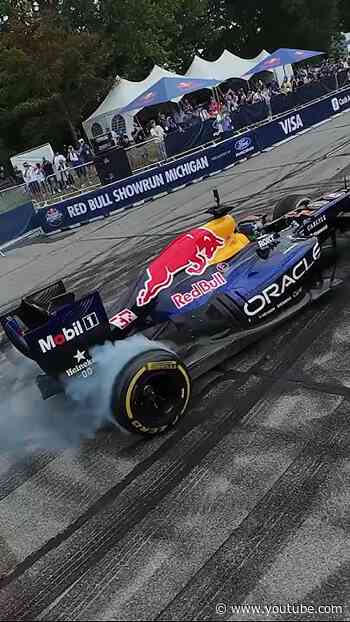 Giving Motor City some extra Wiiings 🪽 #F1 #RedBullRacing #michigan