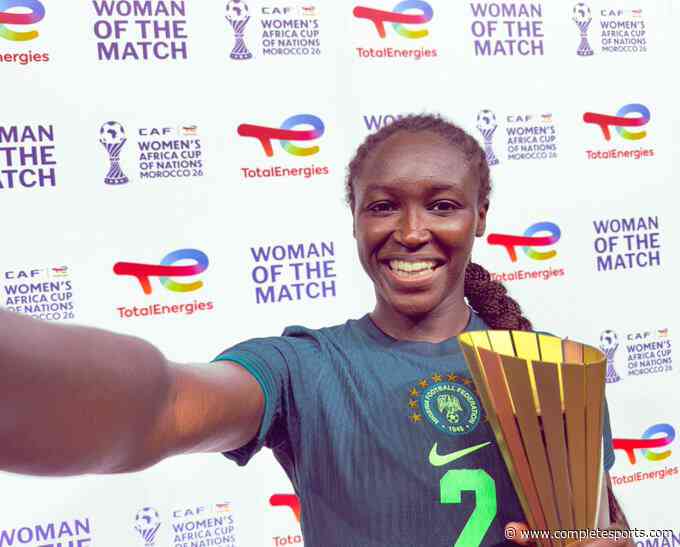 WAFCON 2026: Babajide Wins Player Of The Match Award In Nigeria’s Win Against Egypt