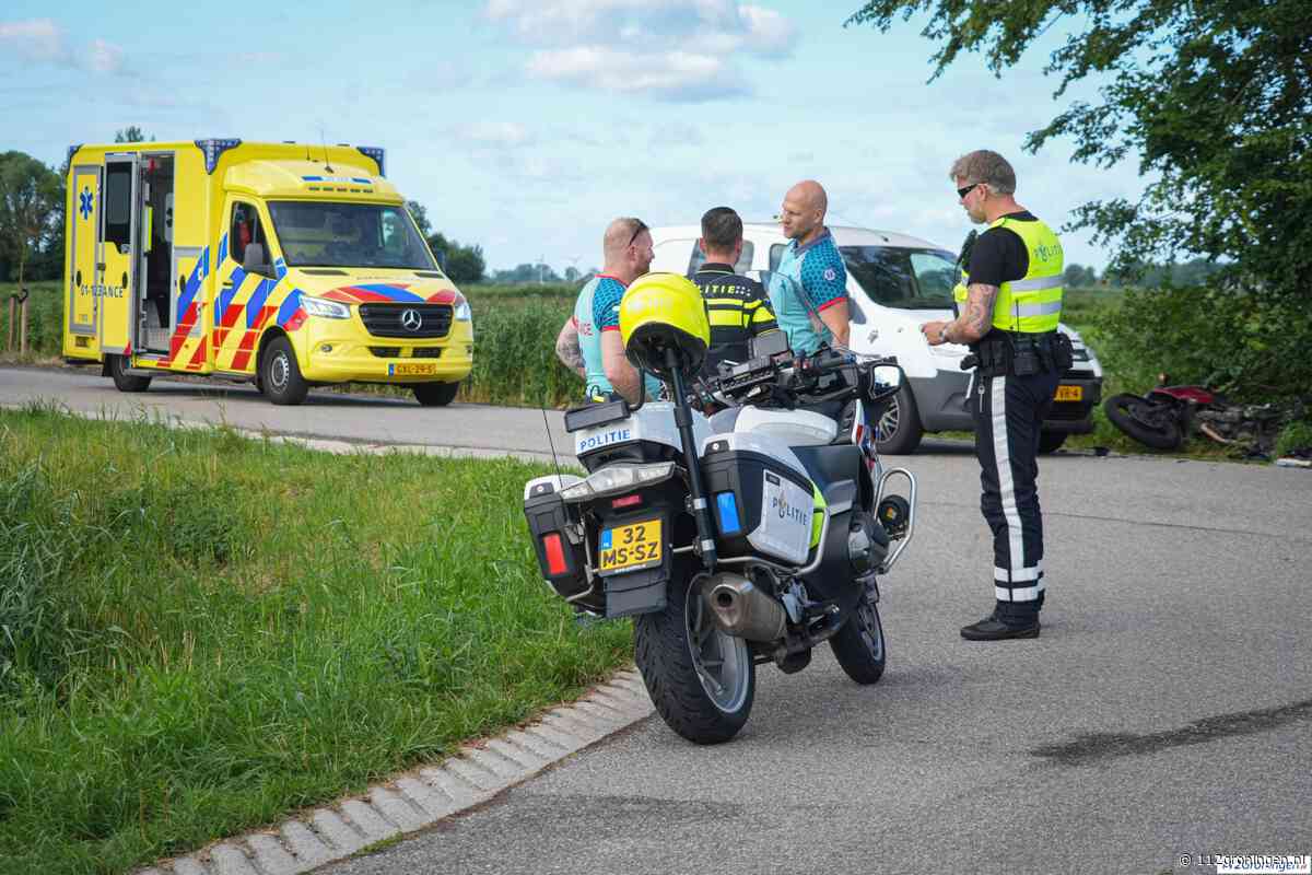 Motorrijder gewond bij aanrijding met bestelbus in Noordwolde