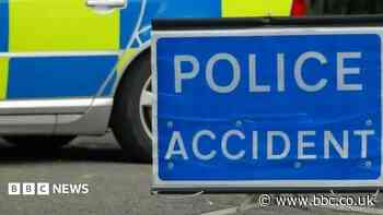 Lorry overturns in four-vehicle motorway collision