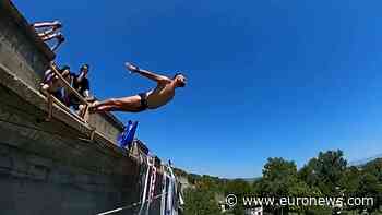 Annual bridge diving competition returns to Kosovo