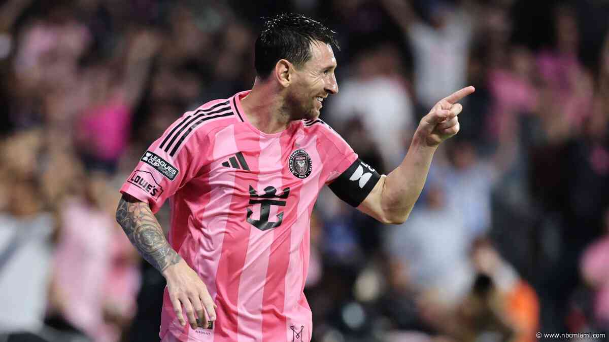Lionel Messi scores first goals since World Cup as Inter Miami beats San Luis