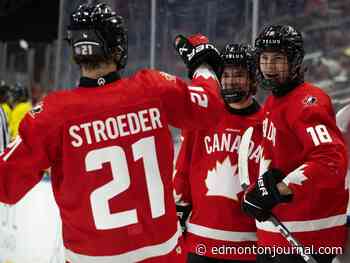 Oil Kings' Stroeder steps up for Team Canada at Hlinka-Gretzky Cup