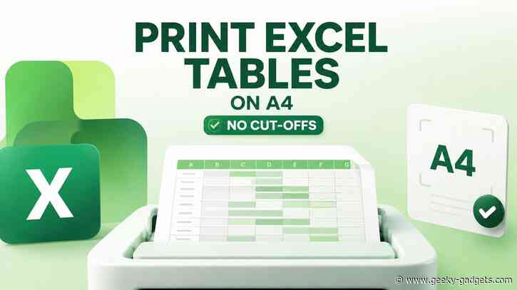 Scale to Fit Shrinks Large Excel Tables for A4 Printing