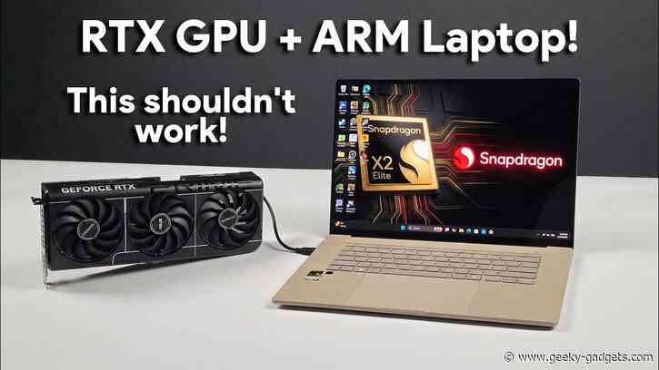 NVIDIA RTX 4060 Runs Cyberpunk 2077 on Snapdragon X2 Elite